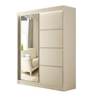 SCHWEBETÜRENSCHRANK Padwa 120 cm mit Spiegel 2-türig, weiß - Weiß, Kunststoff (120/215/61cm) - Margaret Hadas24