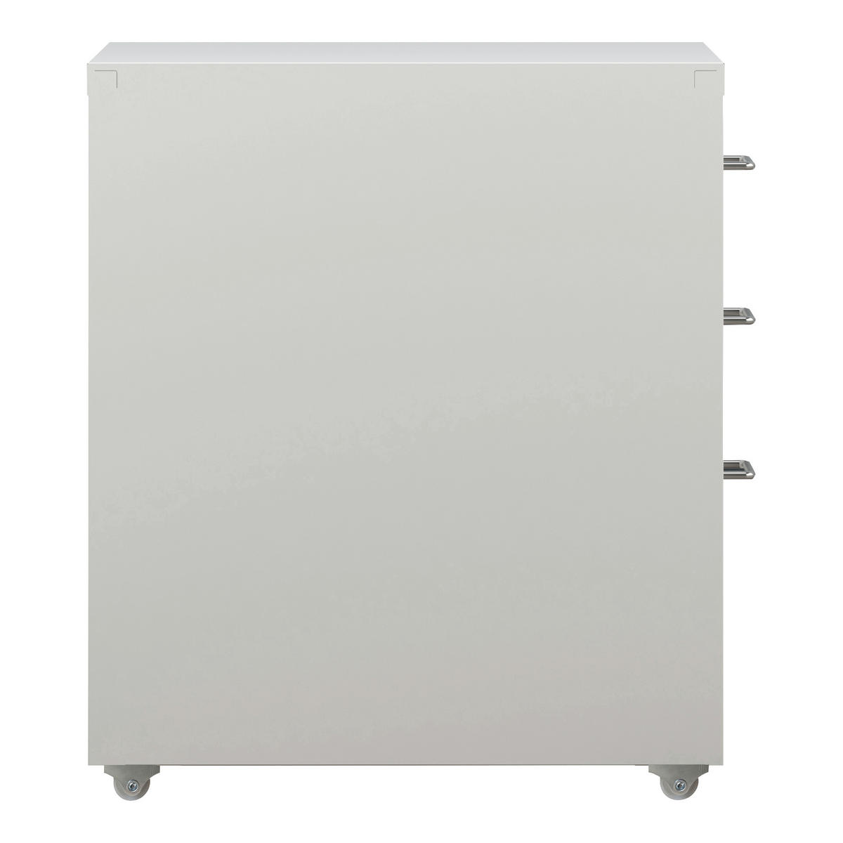 ROLLCONTAINER Kökar - Weiß, Metall (28/48/41cm) - [en.casa]