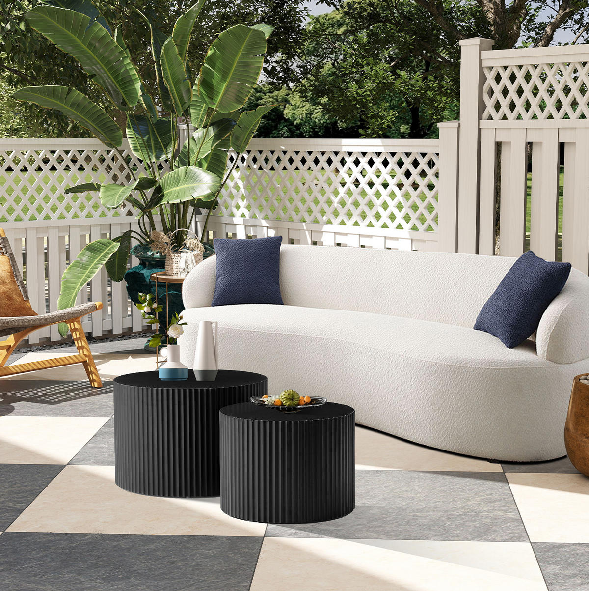 COUCHTISCH 60/60/40 cm schwarz aus MDF platzsparend - Schwarz, Holzwerkstoff (60/60/40cm) - OKMYHOME