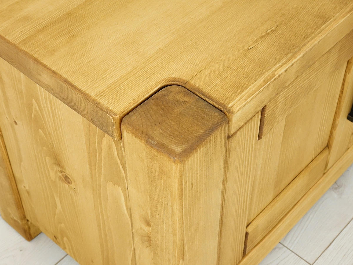 TV-SCHRANK aus Massivholz Sara - Honig, Holz (140/50/42cm) - Seart
