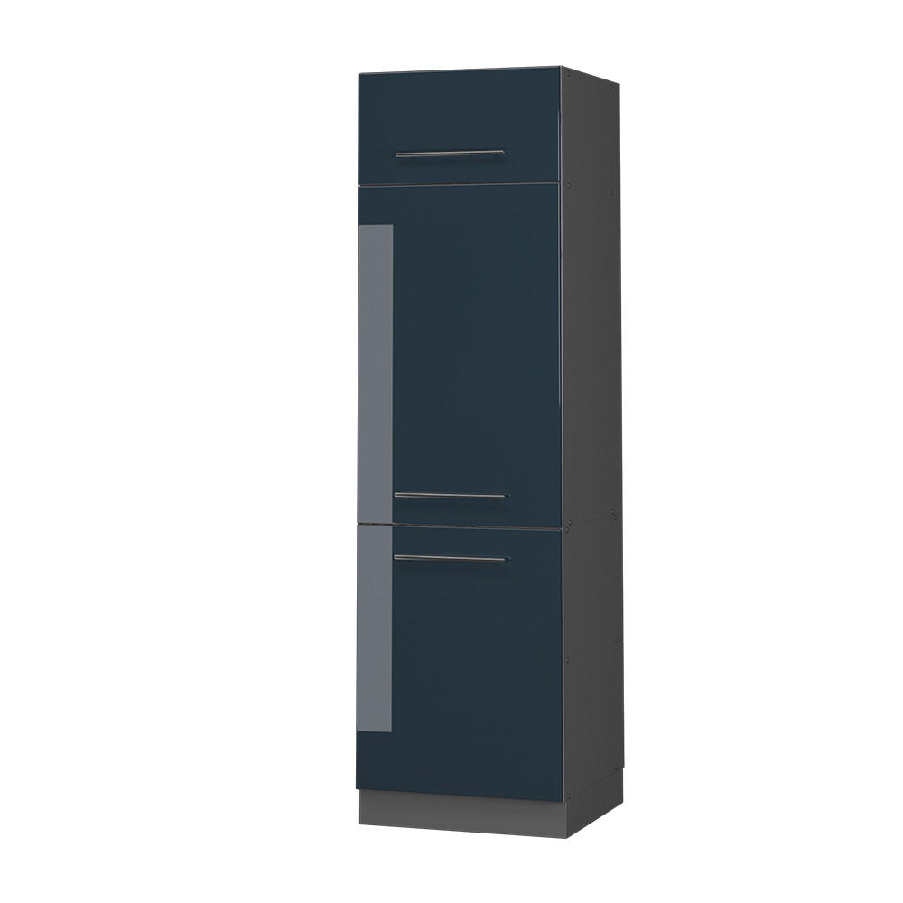 Anthrazit/Dunkelblau, Holzwerkstoff (60/206.8/58.1cm) - Vicco