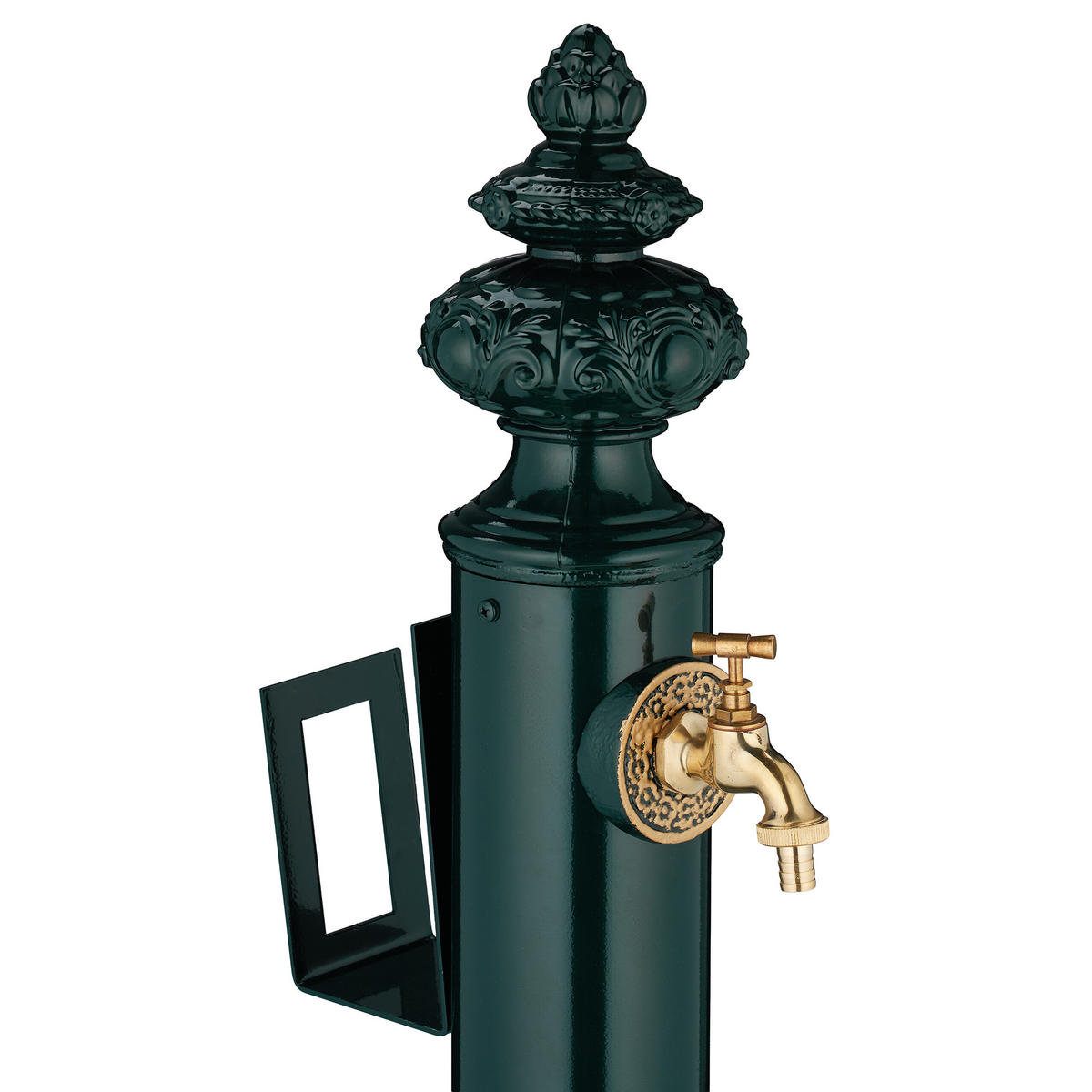 VRTNA SLAVINA S POSTOLJEM - tamno zelena, metal (43/26/87cm) - Relaxdays