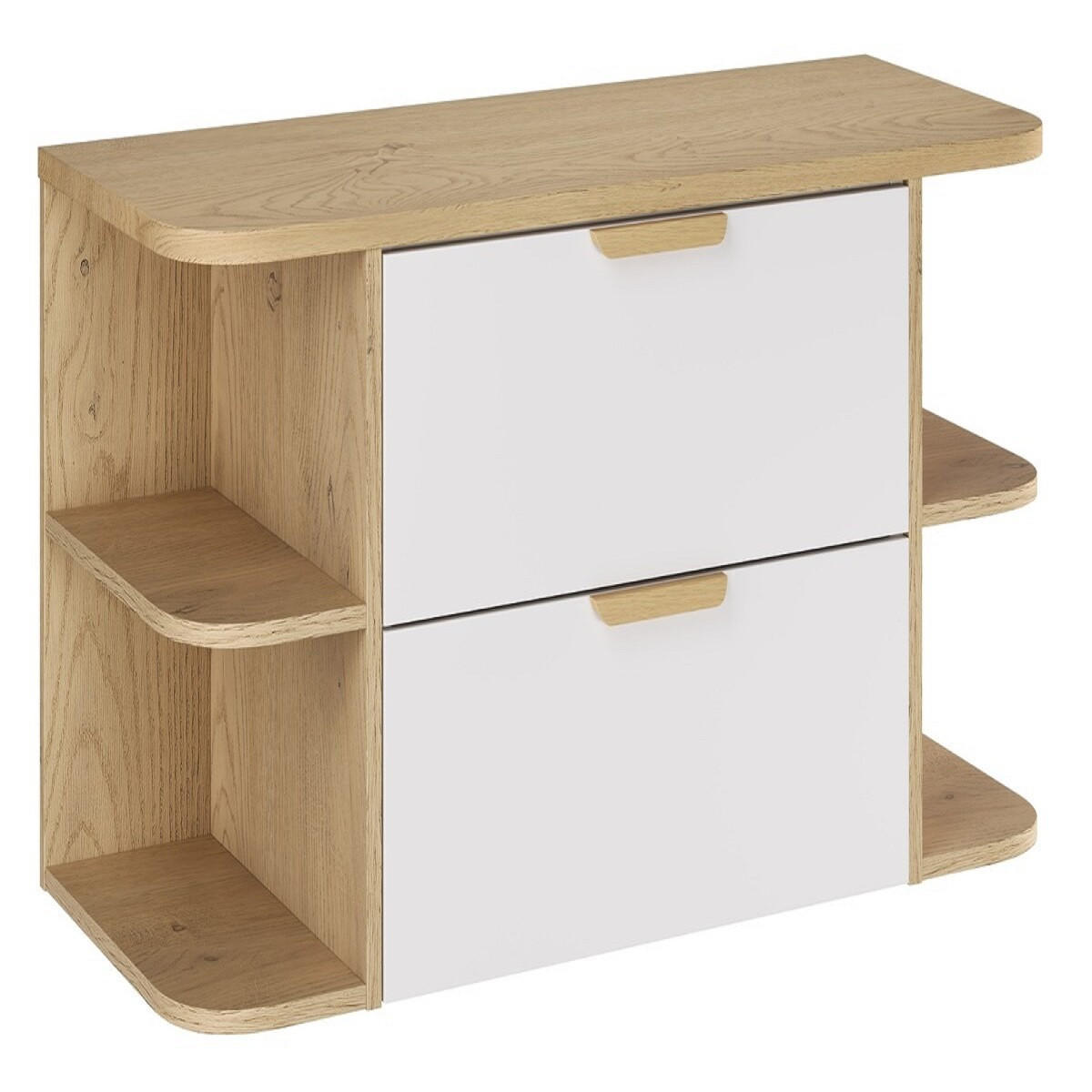 Milaros Markt Waschbeckenunterschrank Weiß 100x50x46 cm