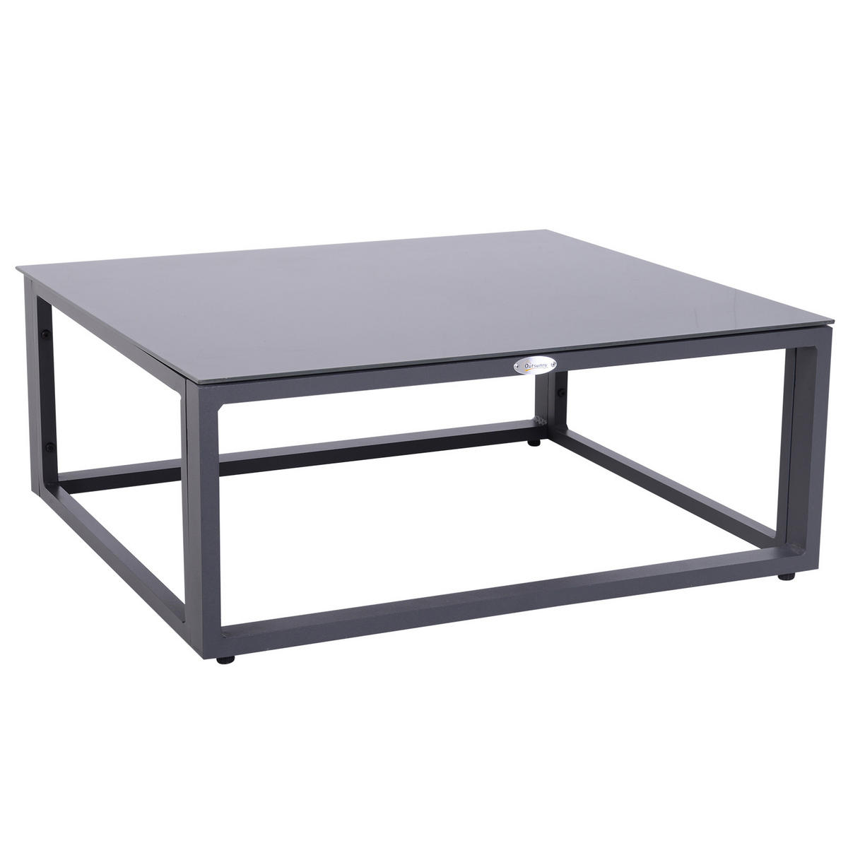 GARTENSET, Aluminium, Grau - Grau, Metall - Outsunny