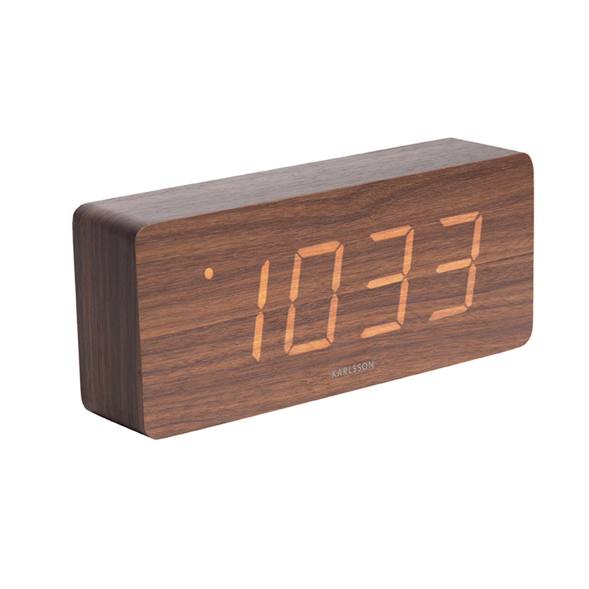 WECKER Braun 4.5/21/9 cm - Braun, Holz (21/9/4.5cm) - Karlsson