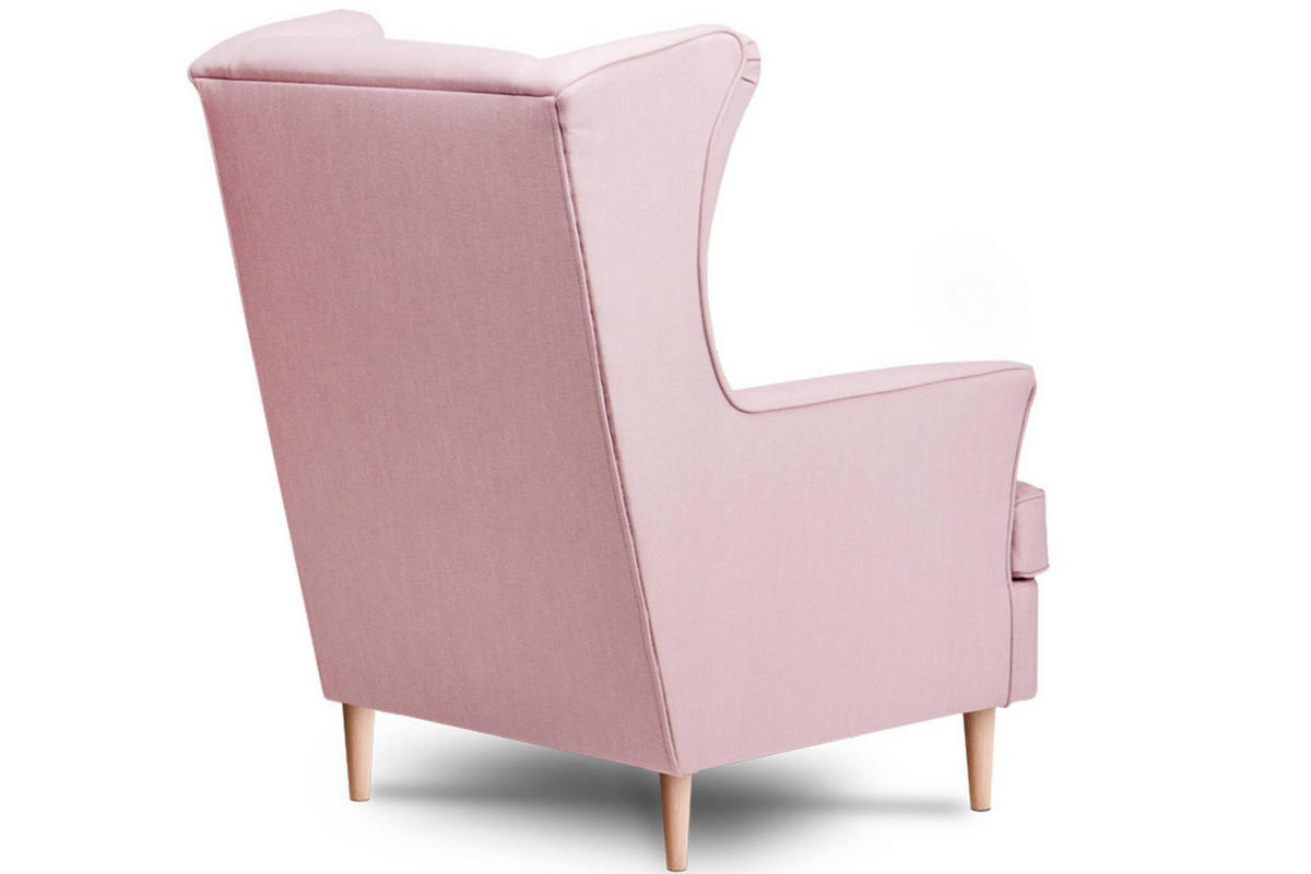 OHRENSESSEL STRALIS inklusive dekorativem Kissen, Rosé - Pink, Textil (82/108/80cm) - KONSIMO®