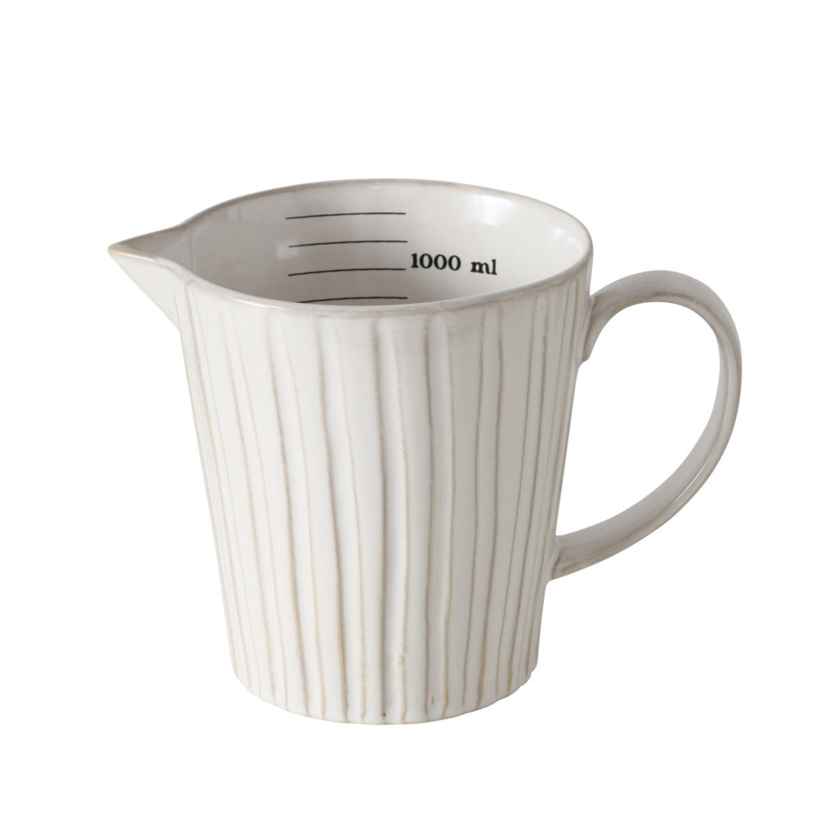 KERAMIKMESSBECHER Evyna 1400 ml - Weiß, Keramik (1.4L) - Boltze Home