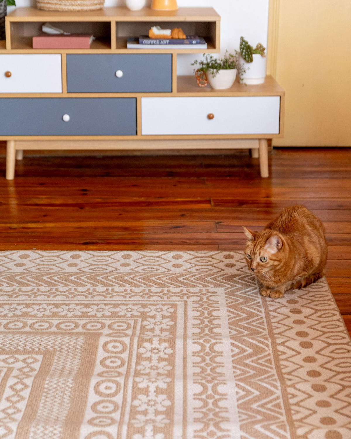KURZFLOR-TEPPICH Baglar 230/160 cm - Beige, Naturmaterialen (160/230cm) - Beliani