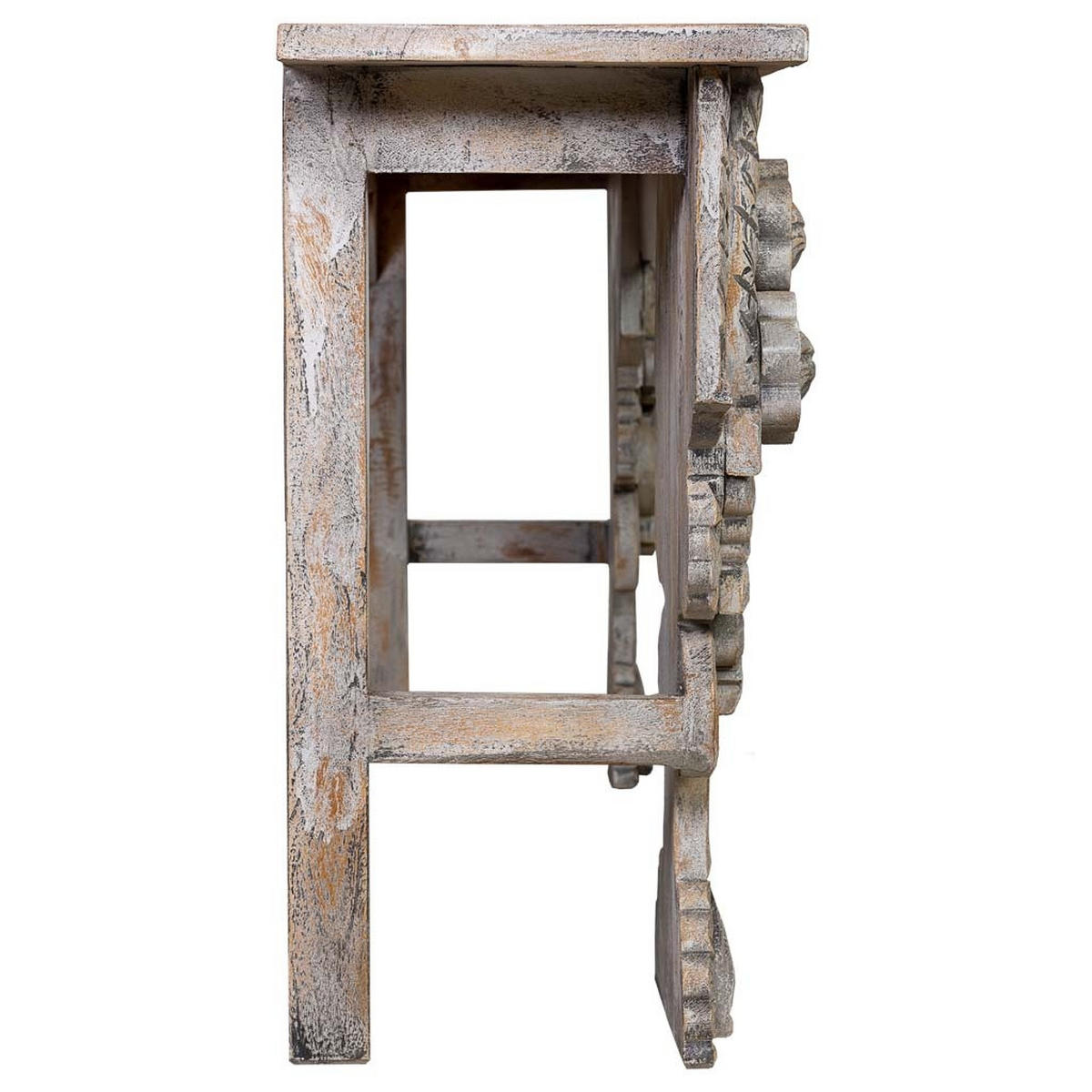 KONSOLENTISCH aus Holz 180x38x78 cm - Grau, Holz (38/180/78cm) - Wanderlust