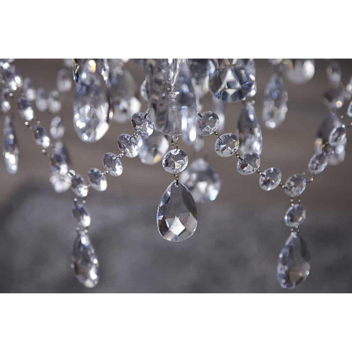 KRONLEUCHTER CRYSTAL Acryl Transparent 55 cm - Transparent, Glas (55/55/55cm) - riess-ambiente
