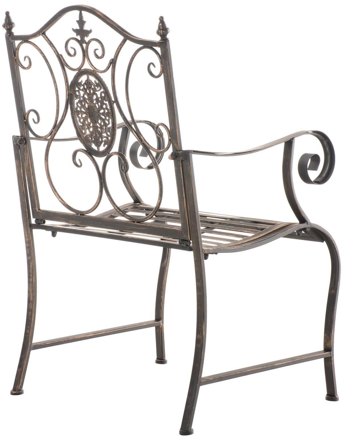 GARTENSTUHL Metall Bronze - Bronzefarben, Metall (62/94/53cm) - CLP