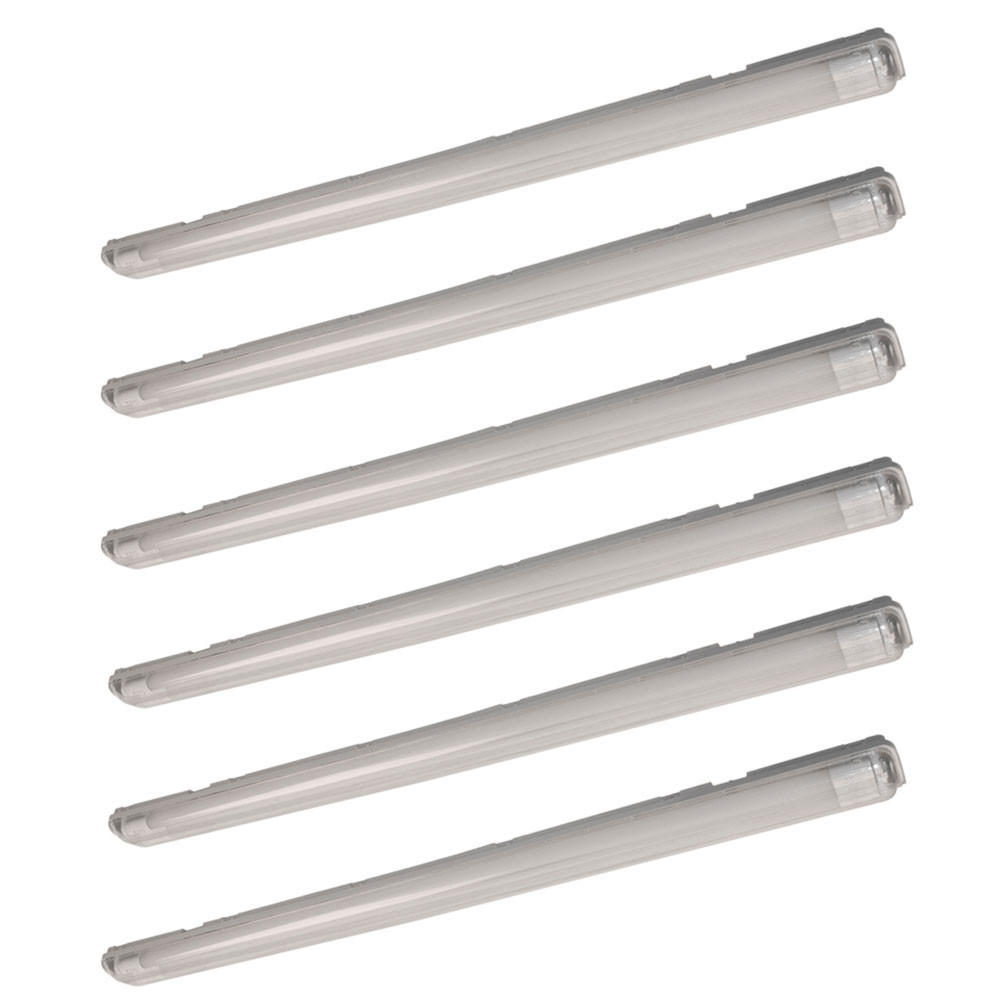 LED DECKENLEUCHTE Weiß Kunststoff - Weiß, Kunststoff (126/9.6/5.8cm)