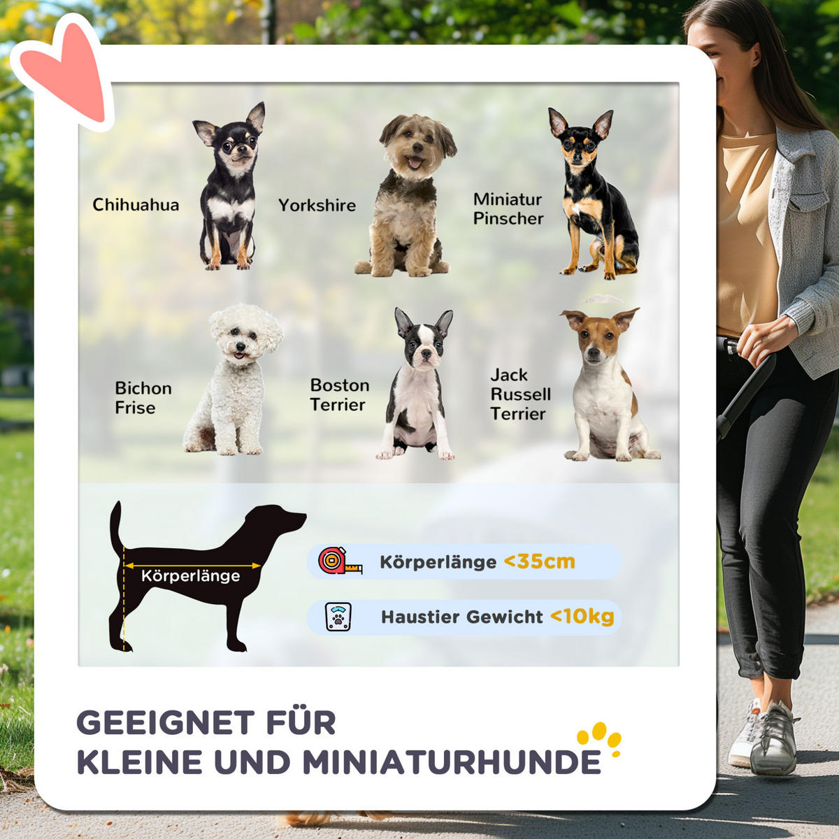 HUNDEWAGEN 2-in-1 faltbar, Gelb, mit Tragetasche und 4 Rädern - Gelb, Textil (49.5/98/82cm) - BEAOK