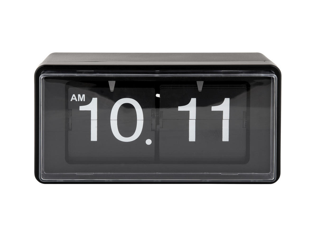 WANDUHR Retro 20/10/10 cm - Schwarz, Kunststoff (10/10/20cm) - Karlsson