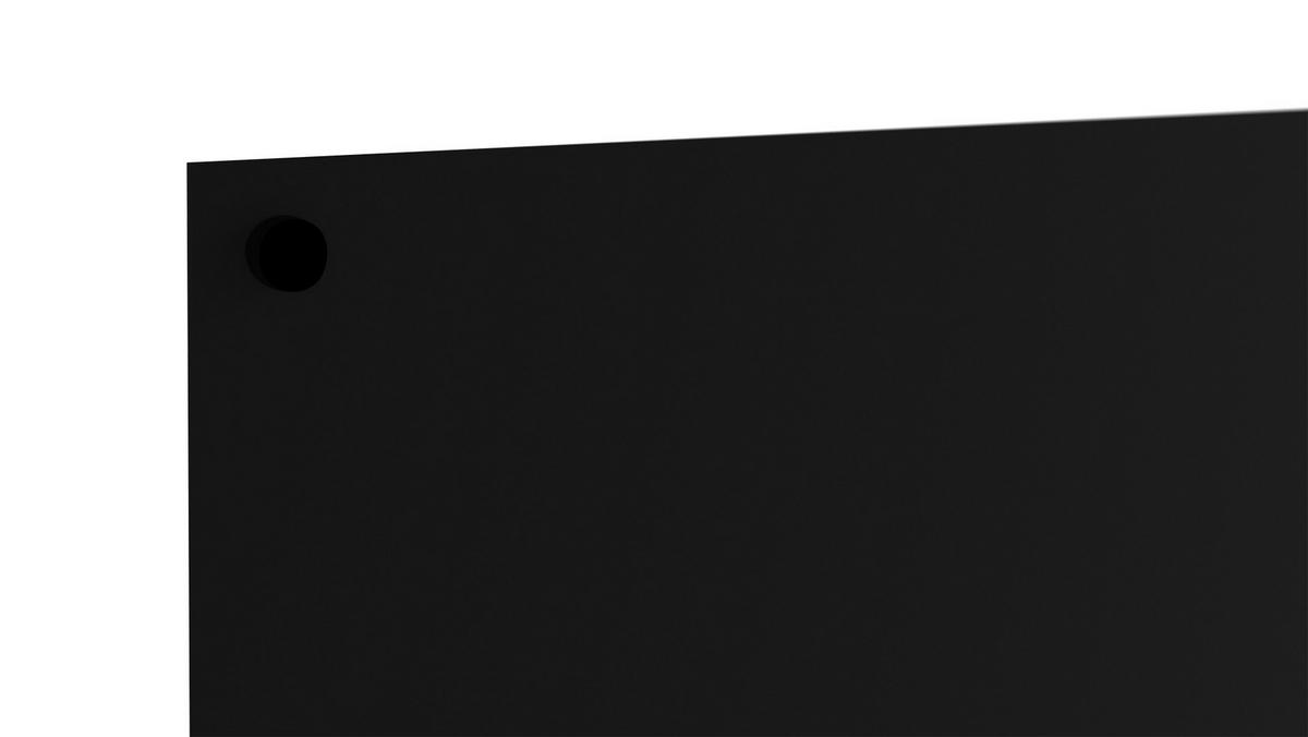MAGNETPLATTE rahmenloses SLIMboard - Kreideoberfläche - 120x90 cm - Schwarz, Metall (120/90/0.3cm) - ALLboards
