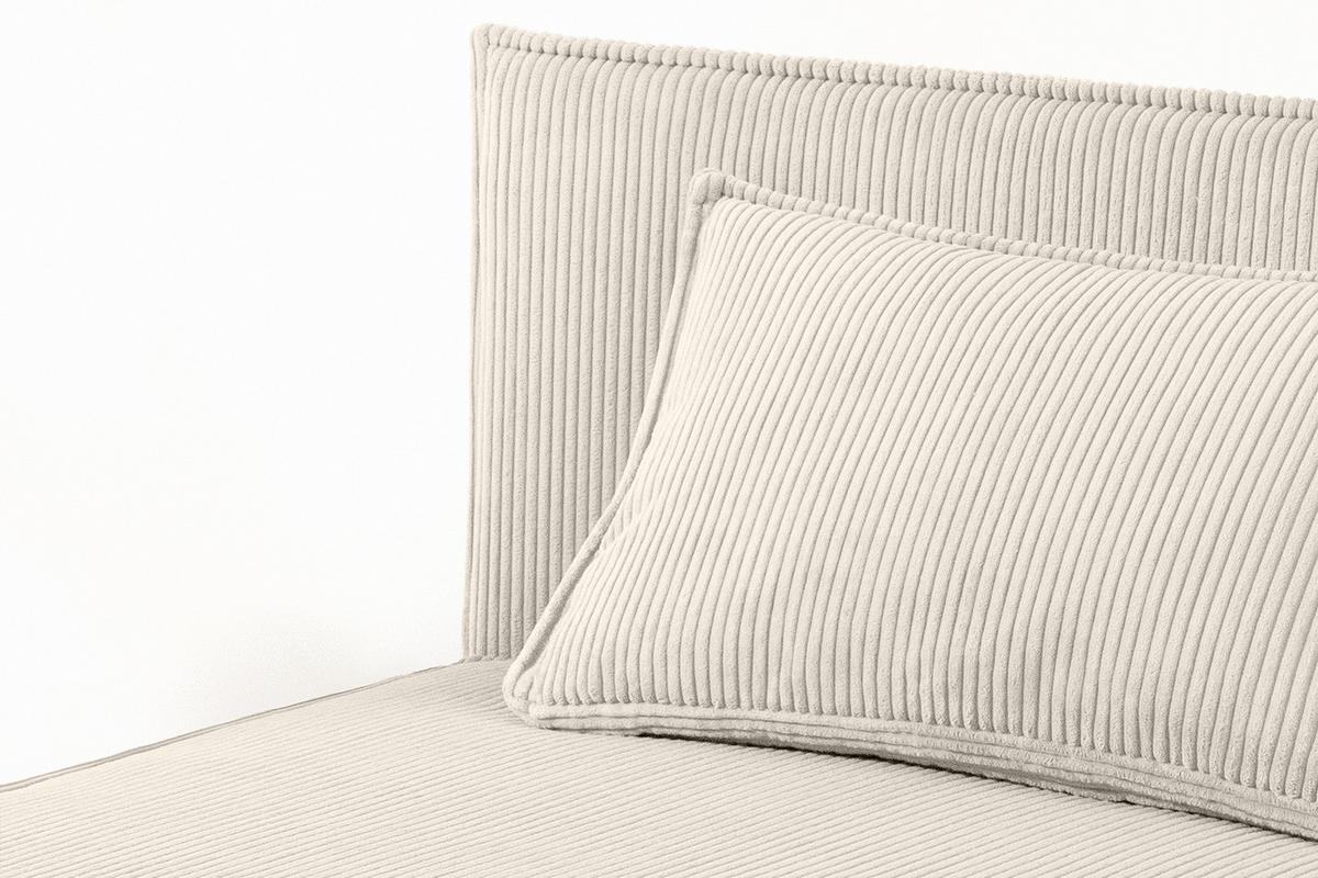 JUGENDBETT ROTI Einzelbett mit Bettkasten, 90x200cm, Bett mit Bonellmatratze, mit Rückenlehne - Ecru/Schwarz, Holz/Holzwerkstoff (92/200cm) - KONSIMO®