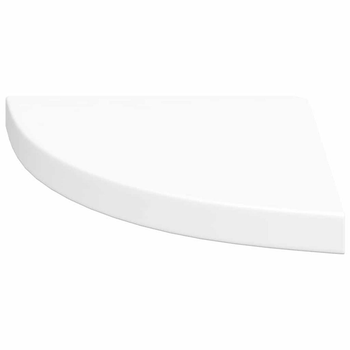 WANDBOARDSET für die Ecke 2-teilig 35/35/3,8 cm aus MDF Weiß - Weiß, Holzwerkstoff (35/3.8/35cm) - vidaXL