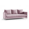 SCHLAFSOFA BELIS in Rosa - Rosa, Holzwerkstoff/Textil (216/95/100cm) - Bettso
