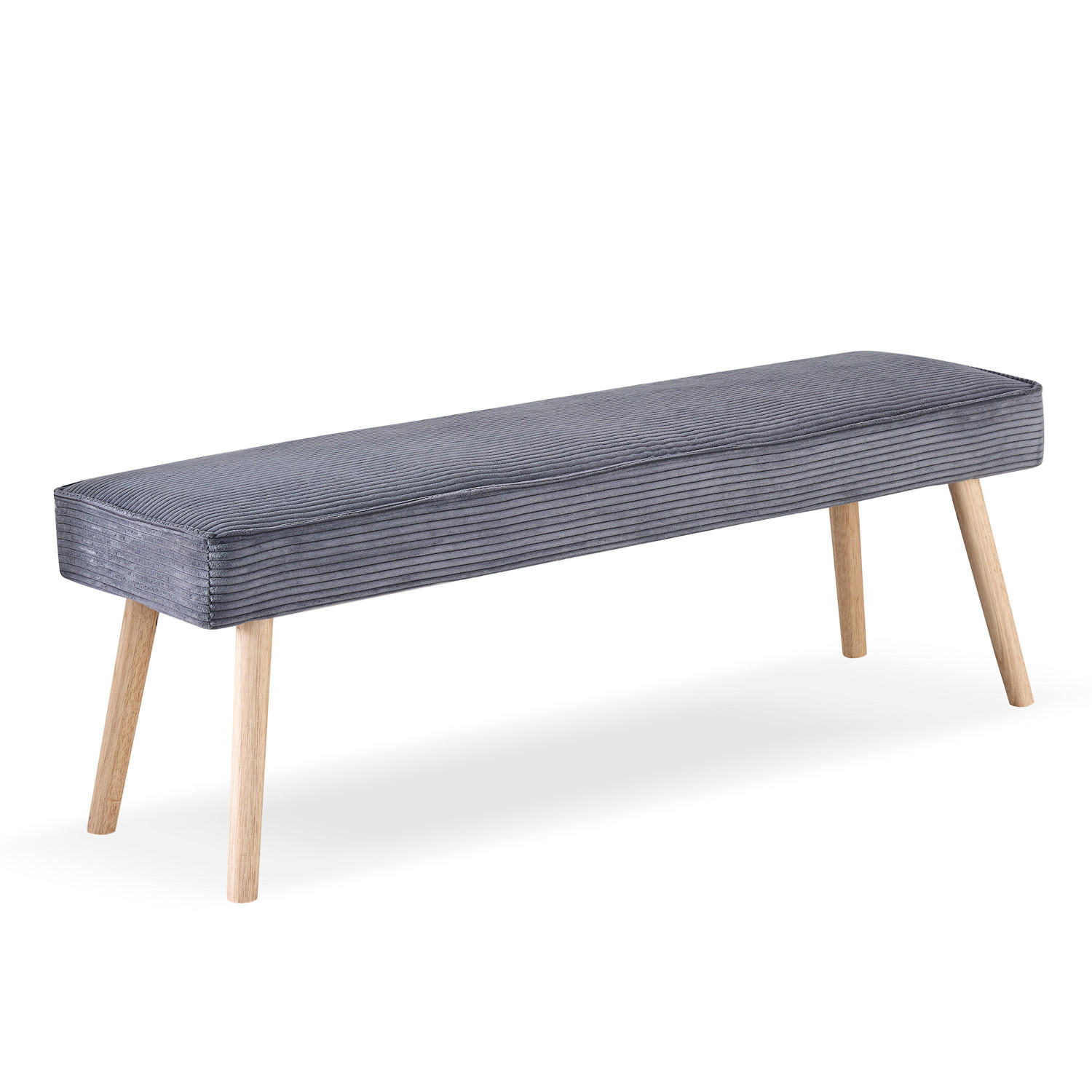 SITZBANK EMIL 140/42/50 cm Anthrazit - Anthrazit, Holz/Textil (140/50/42cm) - B&D Home