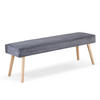 SITZBANK EMIL 140/42/50 cm Anthrazit - Anthrazit, Holz/Textil (140/50/42cm) - B&D Home