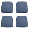 SITZKISSEN Panama 48/48 cm 4er-Set - Blaugrau, Textil (48/5/48cm) - Madison
