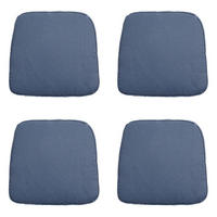 SITZKISSEN Panama 48/48 cm 4er-Set - Blaugrau, Textil (48/5/48cm) - Madison