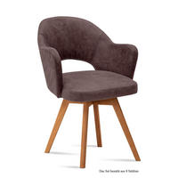 ARMLEHNSTUHL (8er-Set) Dolly 59x87x61 Eiche geölt/Braun - Eichefarben/Braun, Kunststoff (61/87/59cm) - 58aufmkessel