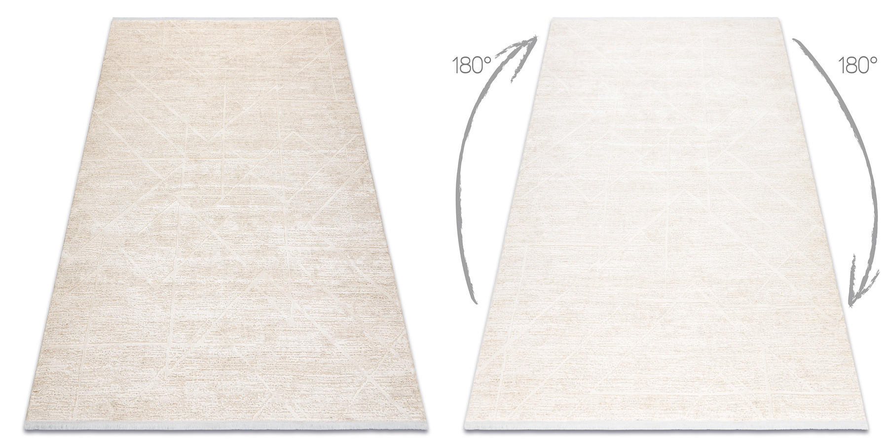 TEPPICH Duke 120/170 cm - Creme, Textil (120/170cm) - rugsX