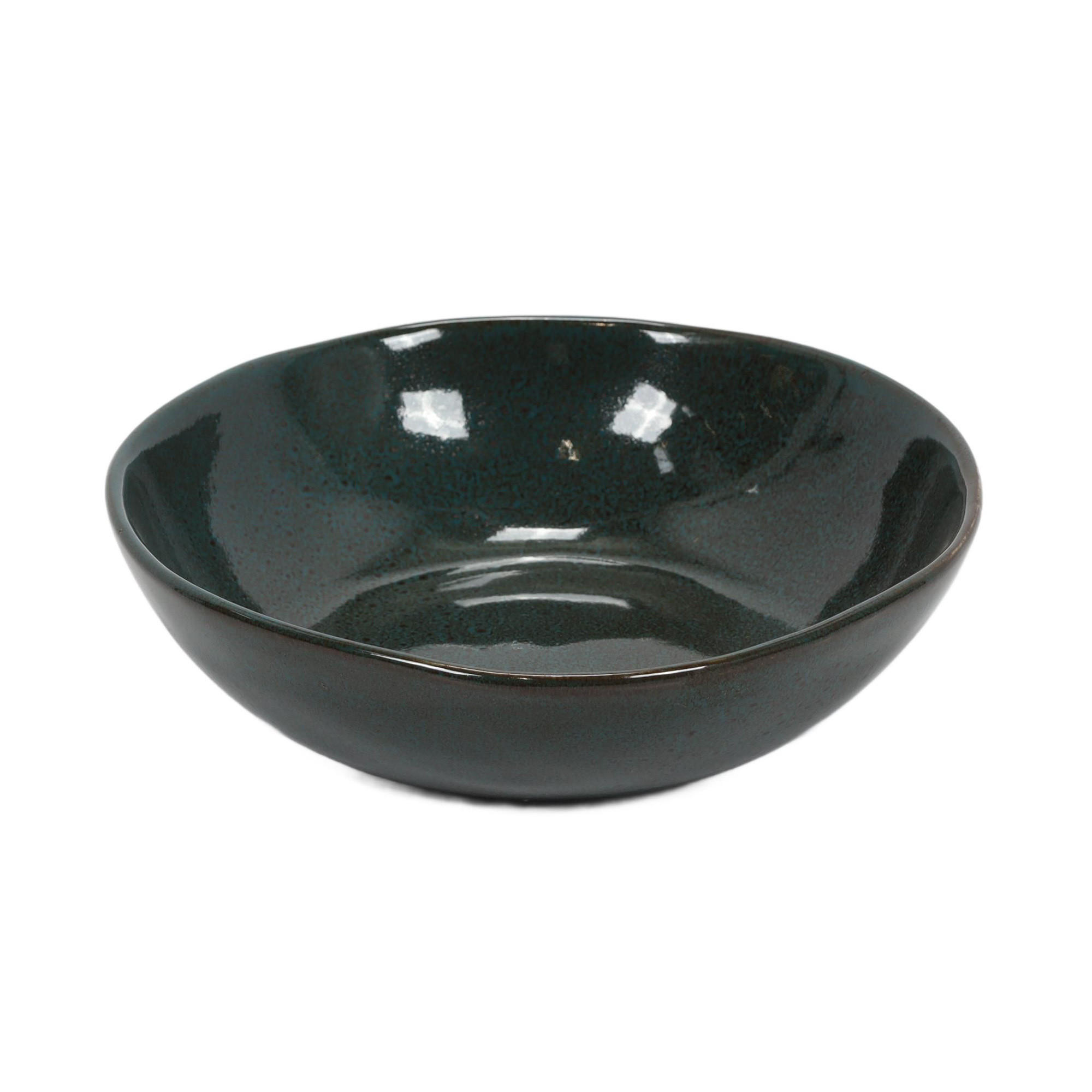 SUPPENTELLER Jade Schwarz 18,7/18,7/5,2 cm - Schwarz, Keramik (19cm) - Secret de Gourmet