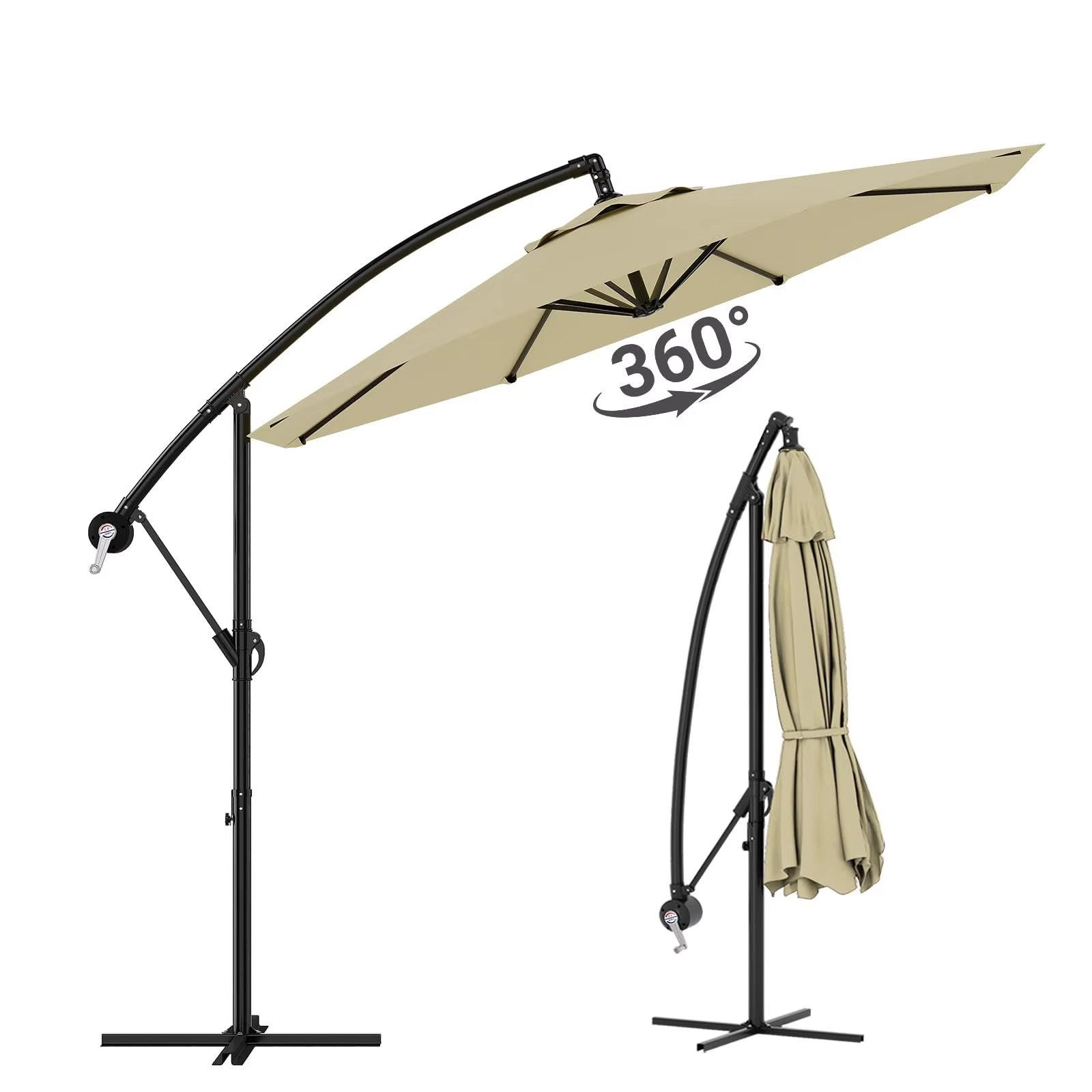 AMPELSCHIRM 300 cm Khaki - Beige, Metall (300/300cm) - Bomclap