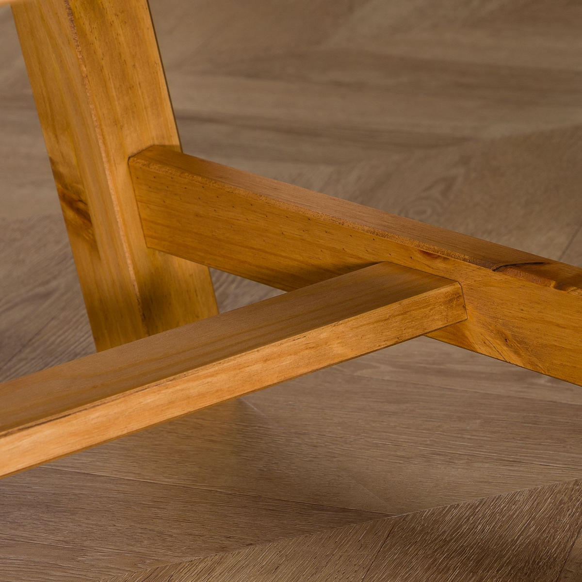 COUCHTISCH LUZERNA gebeizt/gewachst - Kieferfarben, Holz (60/110/45cm) - IDIMEX