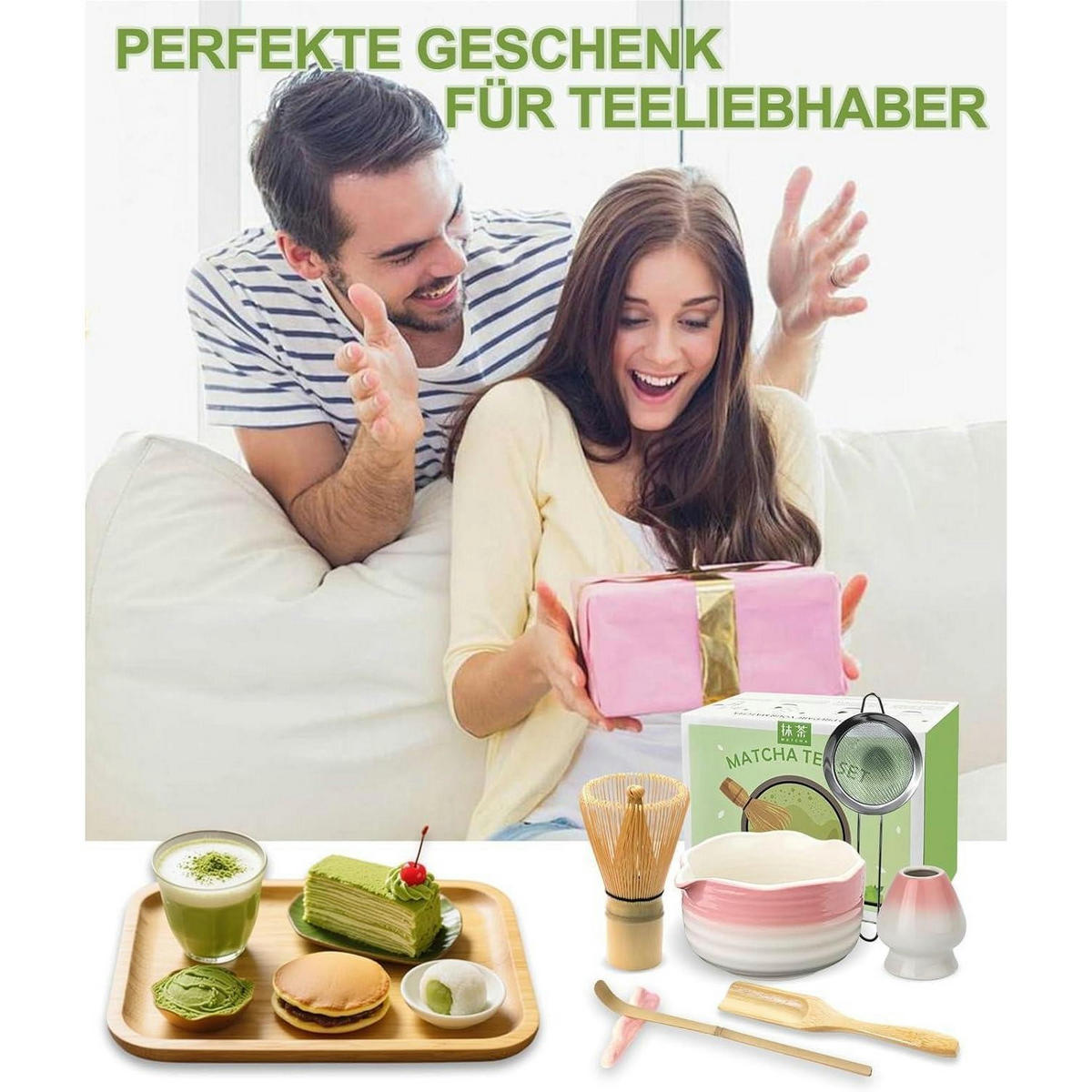 MATCHA Set 7-teilig Rosa - Rosa, Keramik (15/10/20cm)