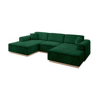 WOHNLANDSCHAFT IREA-U1 - 303x171x83 cm Grün - Grün, Holzwerkstoff/Textil (303/83/171cm) - ALTDECOR