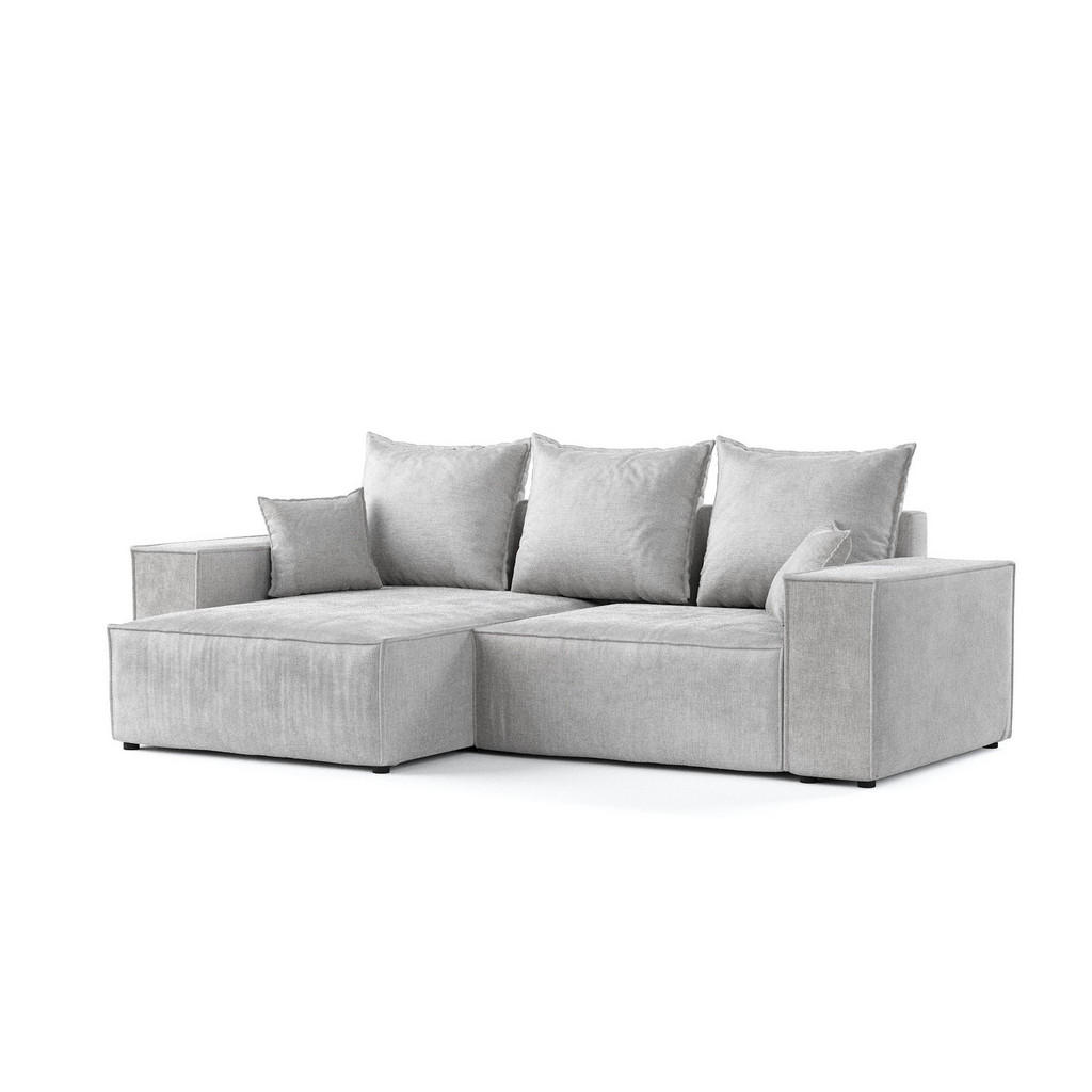 AltaBeds ROHOVÁ SEDAČKA SENSO, textil, Světle šedá