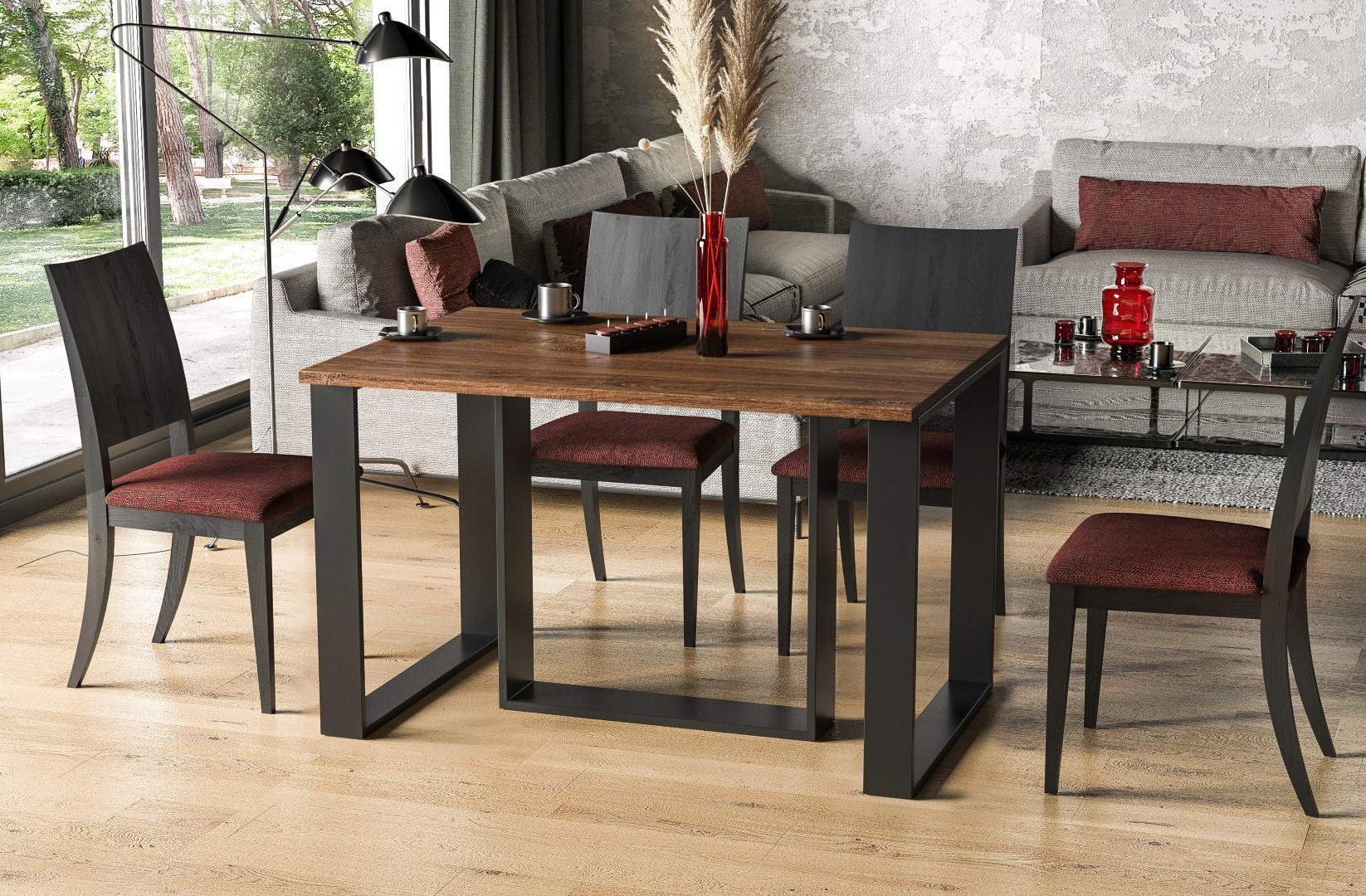 ESSTISCH Borys ausziehbar bis 310 cm - Eiche San Remo, Holzwerkstoff (130/90/76cm) - Endo-Moebel