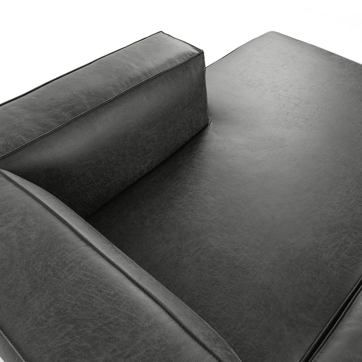 ECKSOFA RECHTS FEROX, Dunkelgrau - Dunkelgrau, Holz/Holzwerkstoff (300/175cm) - KONSIMO®