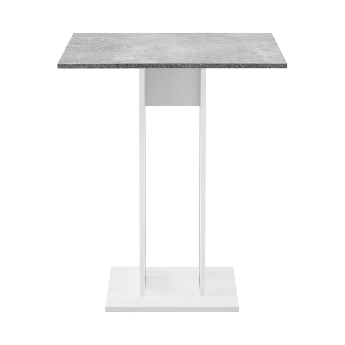 KUCHYŇSKÝ STŮL Lindesnes - šedá/bílá, kompozitní dřevo (65/65/78cm) - [en.casa]