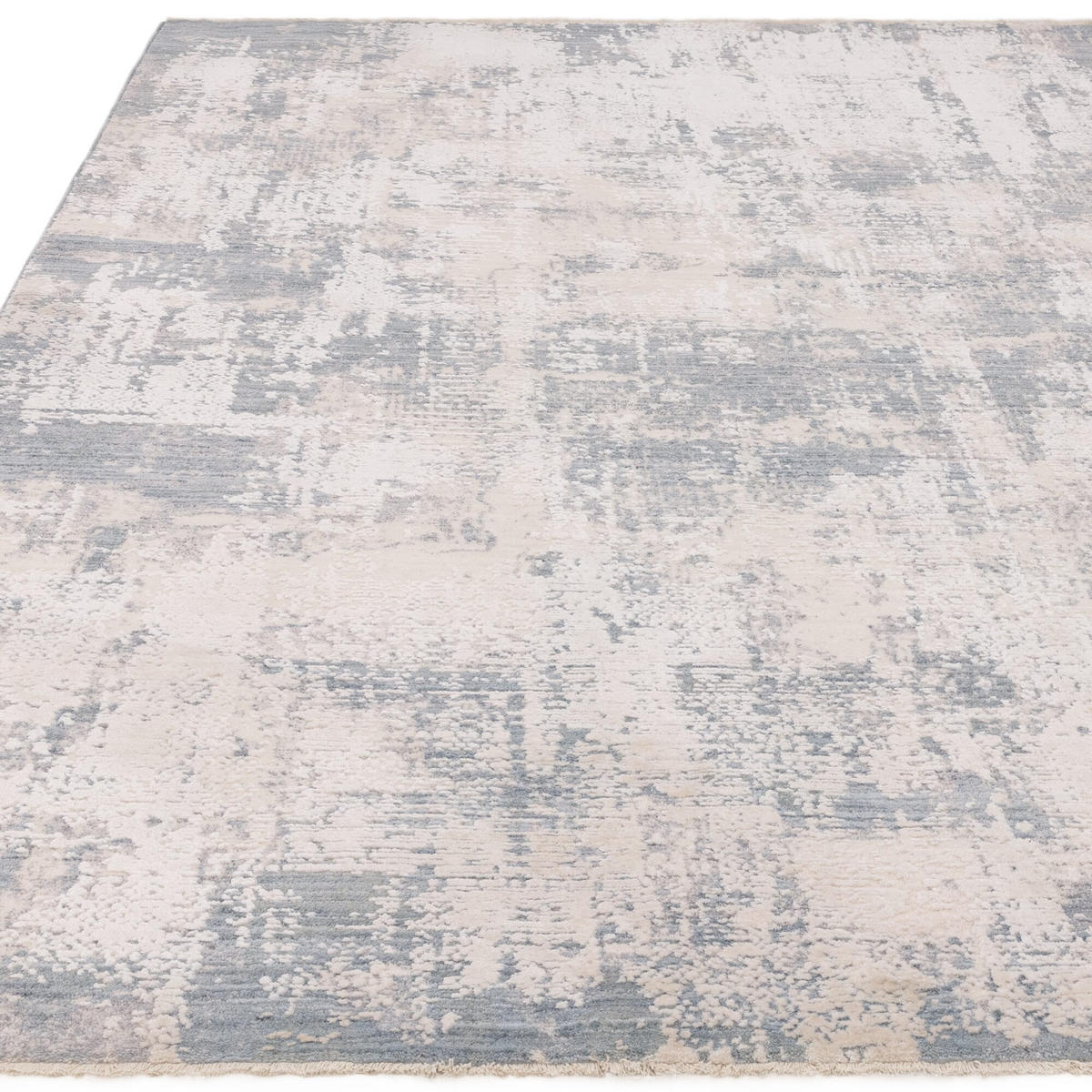 TEPPICH Velours abstrakt flauschig pflegeleicht Naturtöne SIENA-Arbia, Blau 200x300 cm - Blau, Textil (200/300cm) - KADIMA DESIGN