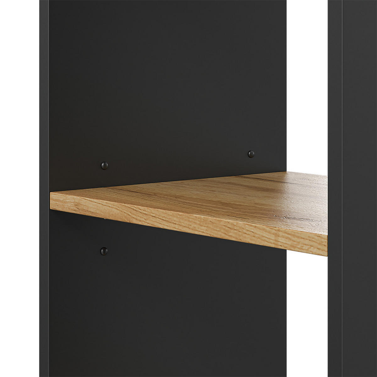BÜCHERREGAL Tomy Anthrazit/Goldkraft Eiche 40 x 120 cm ,4 Fächer - Honigeiche/Anthrazit, Holzwerkstoff (40/120/30cm) - Vicco