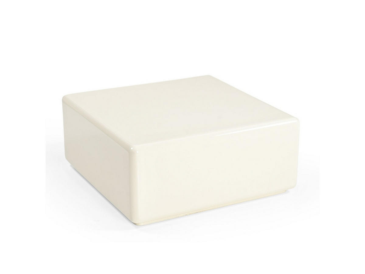 COUCHTISCH Elias MDF 60 cm / 60 cm Creme - Creme, Holzwerkstoff (60/60/27cm)