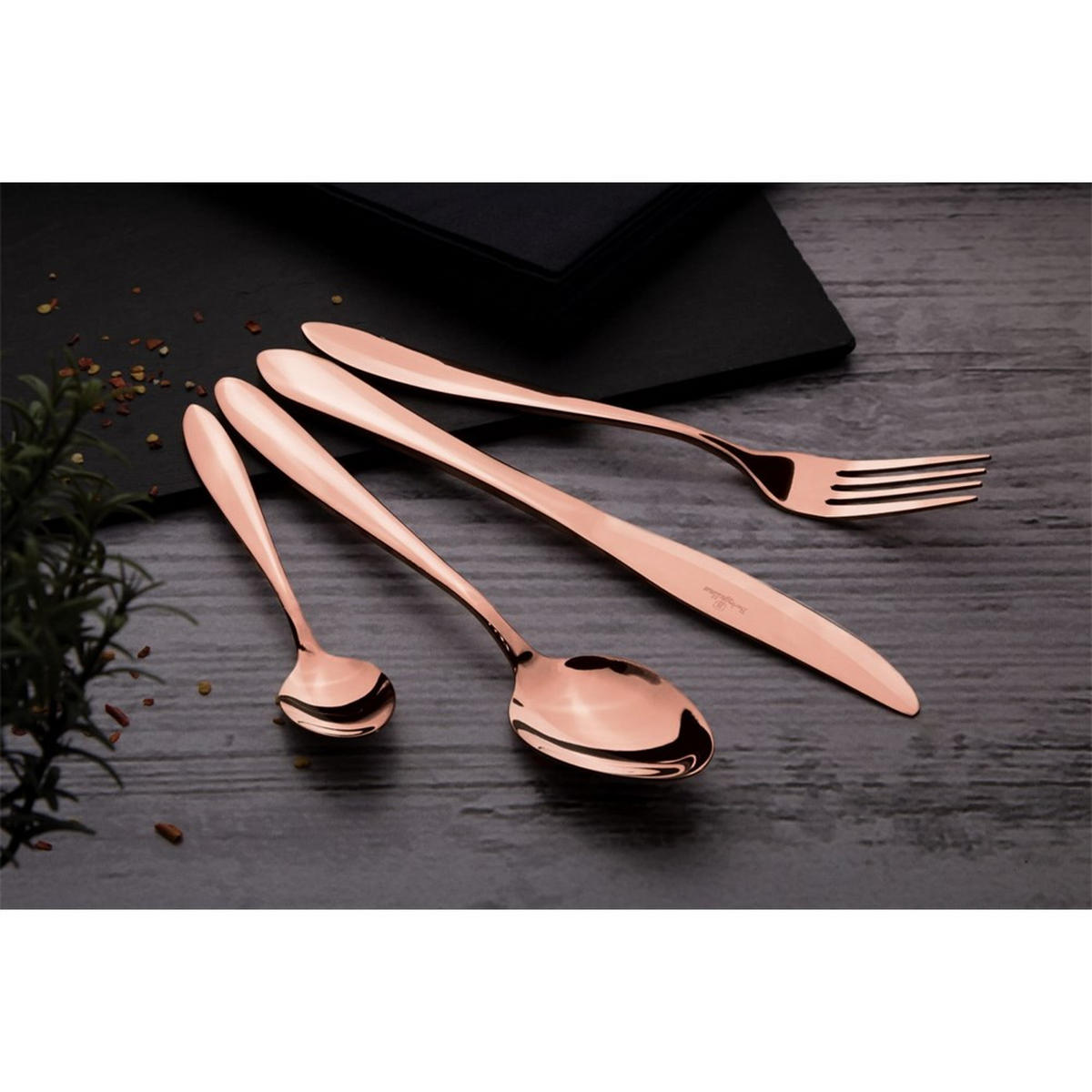 BESTECKSET Gold 21/2/2 cm BH2623 - Goldfarben, Metall - Berlinger Haus