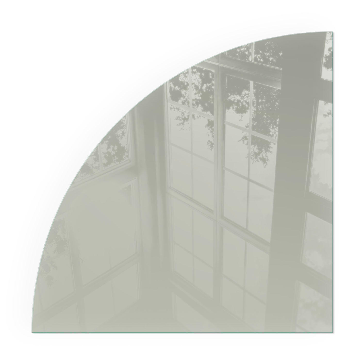 GLASPLATTE für Kamin 100x100 cm - Grün, Glas (100/100/0.4cm) - TULUP