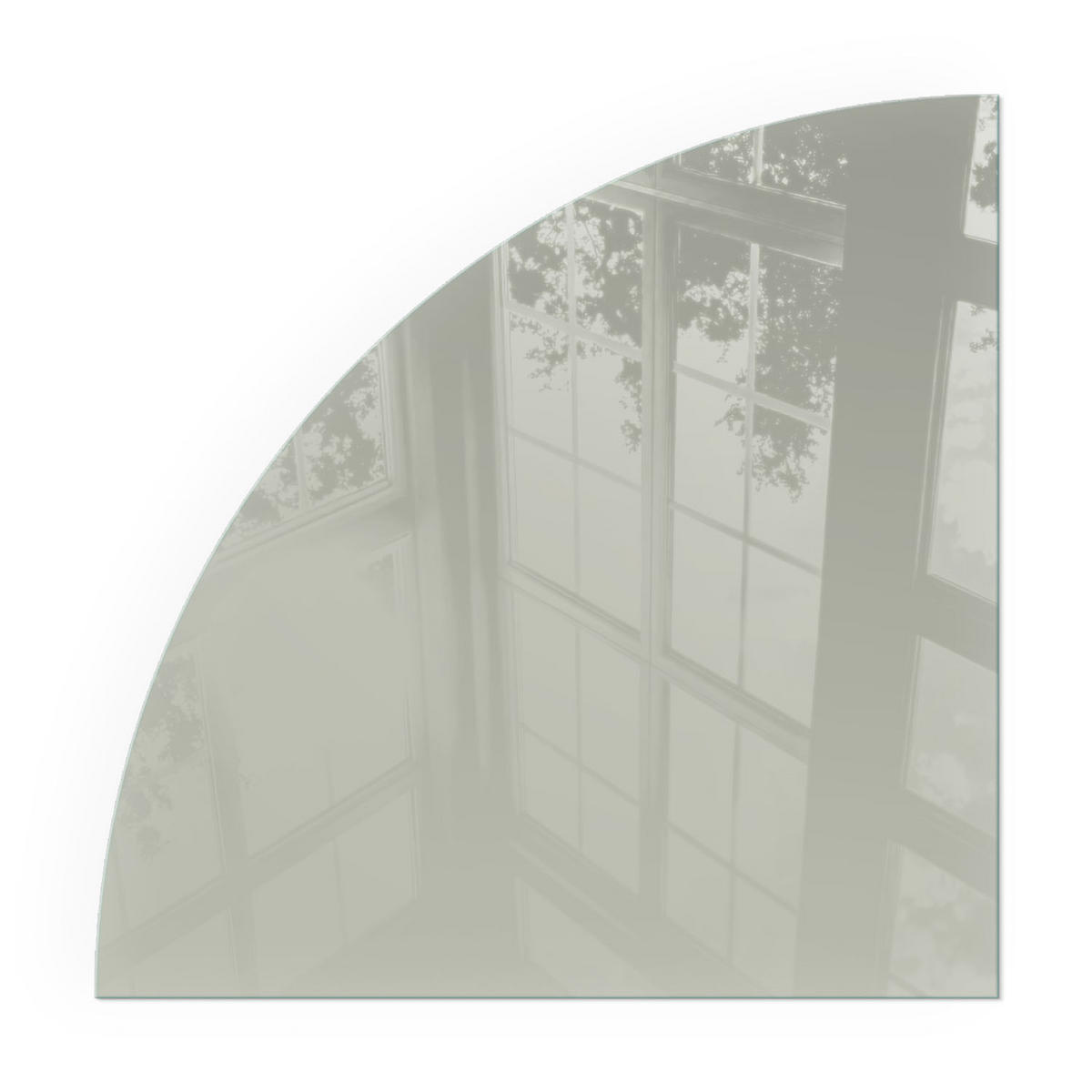 GLASPLATTE für Kamin 100x100 cm - Grün, Glas (100/100/0.4cm) - TULUP