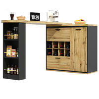AUSZIEHTISCH 138/39/105 cm in Holzoptik mit Stauraum - Naturfarben, Holzwerkstoff (138/39/105cm) - BEAOK