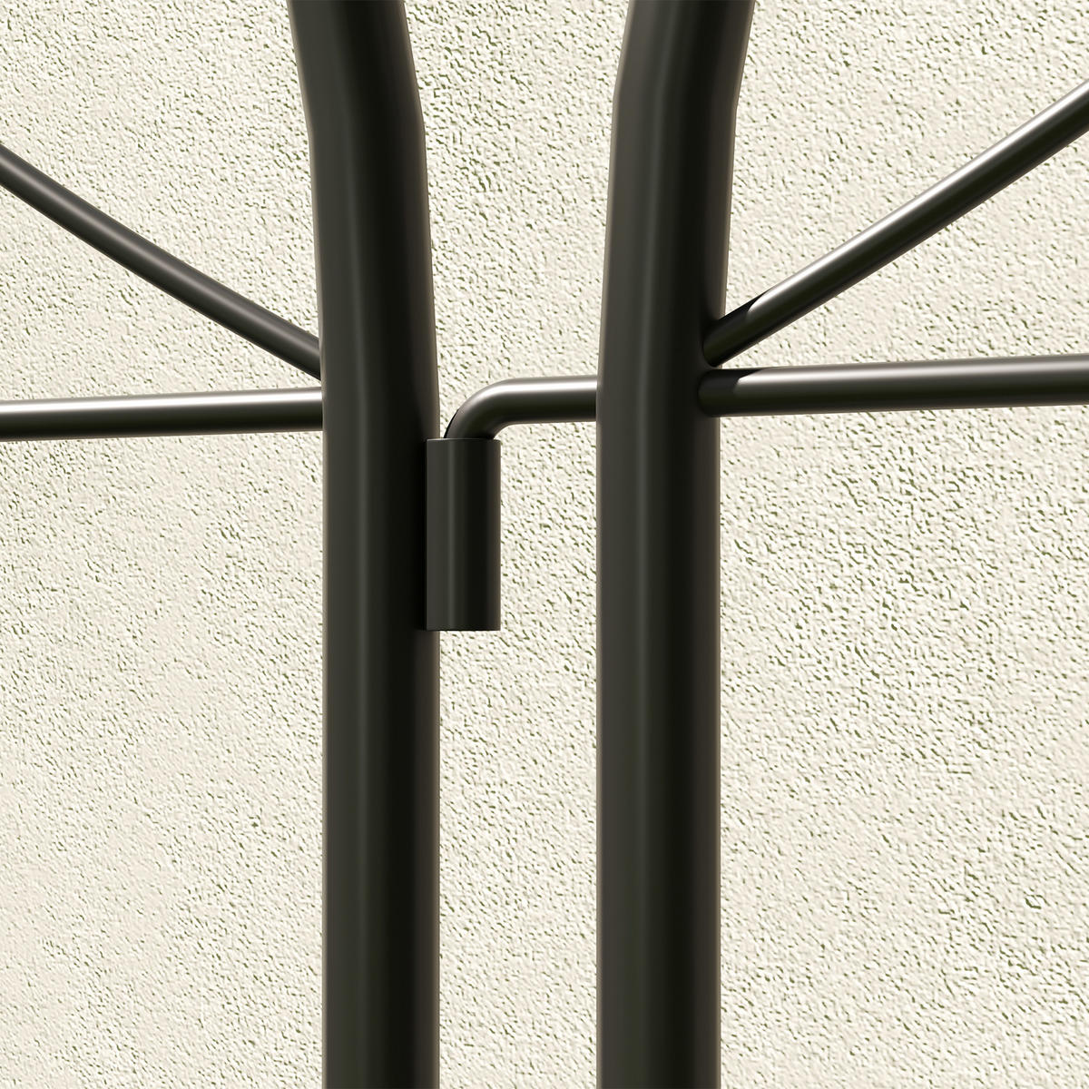 RANKGITTER DE-10033 2er-Set, rostfrei, 50x150 cm Schwarz - Schwarz, Metall (1.3/150/50cm) - ComfortXL