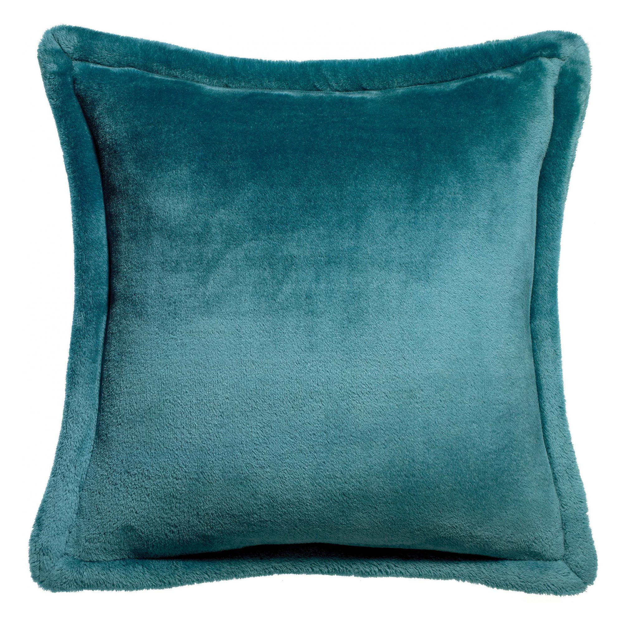 KISSEN Tender pfau 50 x 50 cm - Türkis, Textil (50/50cm) - Vivaraise