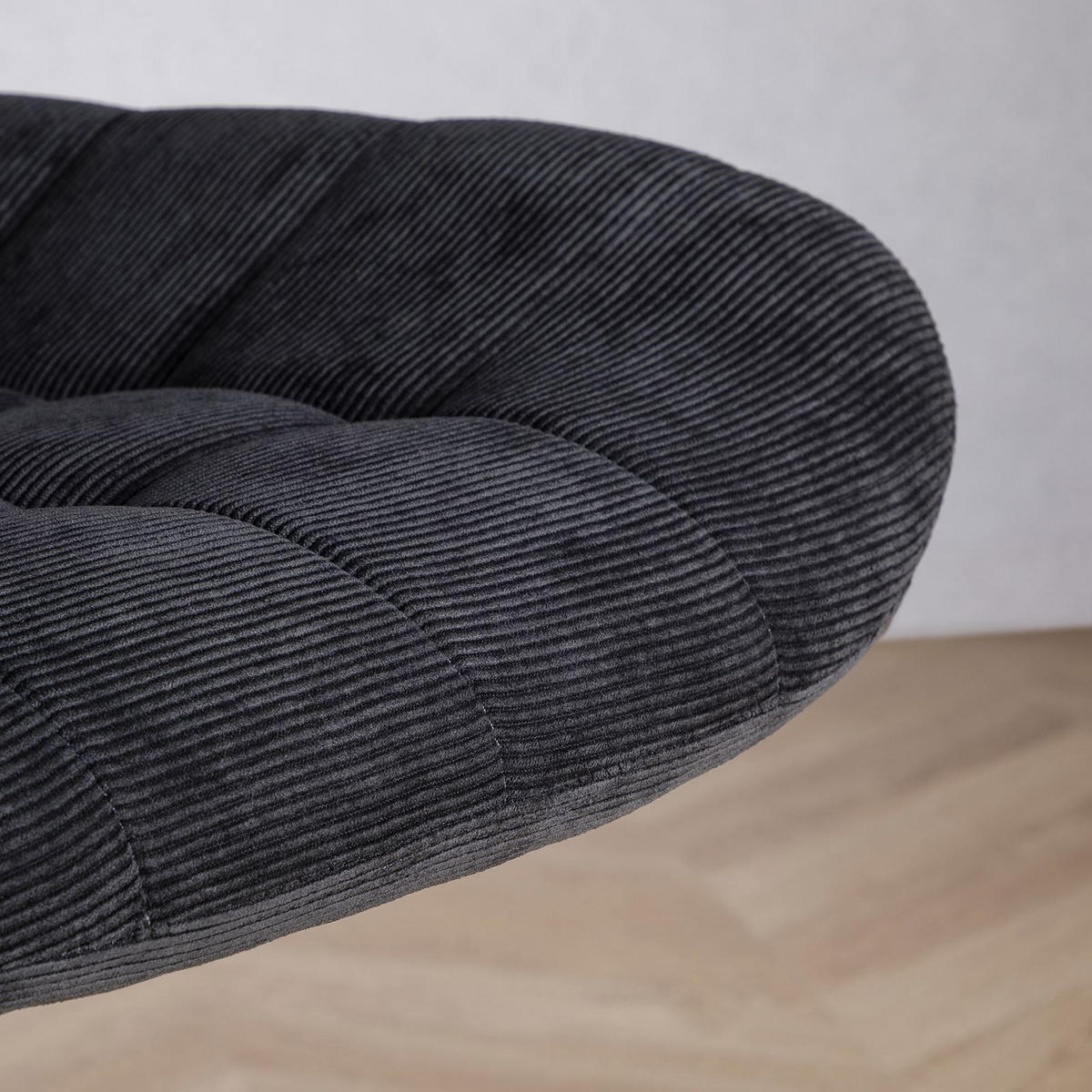 DREHSTUHL VASILO - Schwarz, Textil (54/80/61cm) - IDIMEX