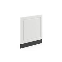 FRONTBLENDE R-Line Weiß Landhaus 60 cm ohne AP - Anthrazit/Weiß, Holzwerkstoff (60/57.2/1.6cm) - Vicco