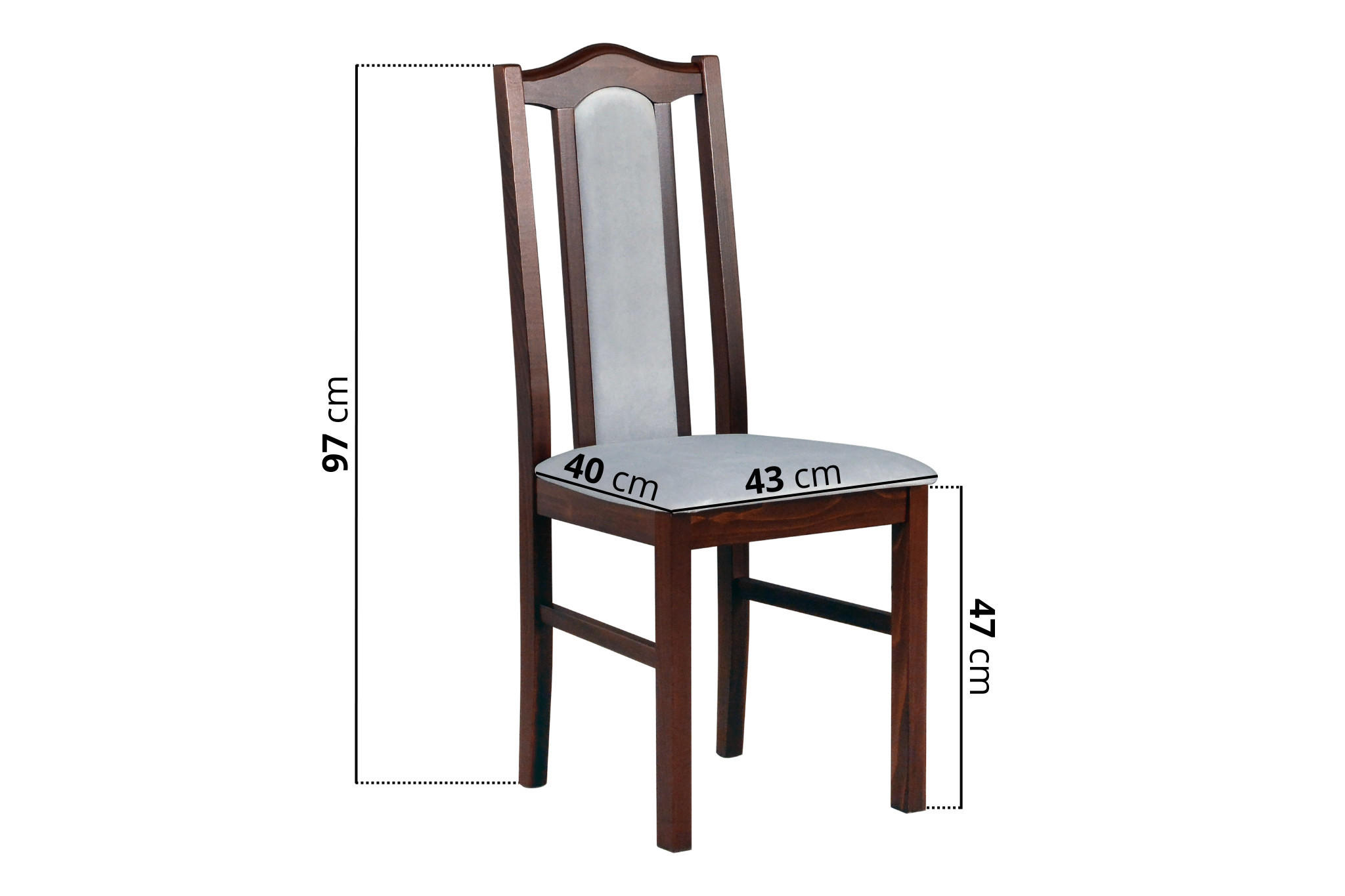 Thumbnail - Leaf Design Stuhl, Walnuss, Hellgrau, Holz, Echtholz,Buche, Holz Optik, 43x97x40 cm, Esszimmer, Stühle, Esszimmerstühle,...