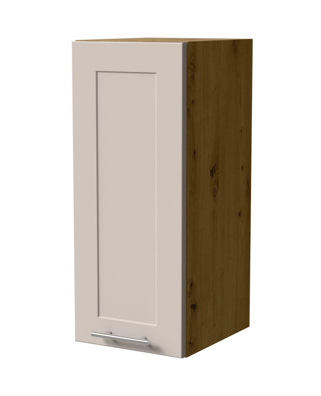 HÄNGESCHRANK Oslo W2/30 Eiche Artisan / Kaschmir Matt 30 / 32,5 / 72cm - Kaschmir/Eiche Artisan, Holz/Holzwerkstoff (30/72/32.5cm) - Feldmann-Wohnen